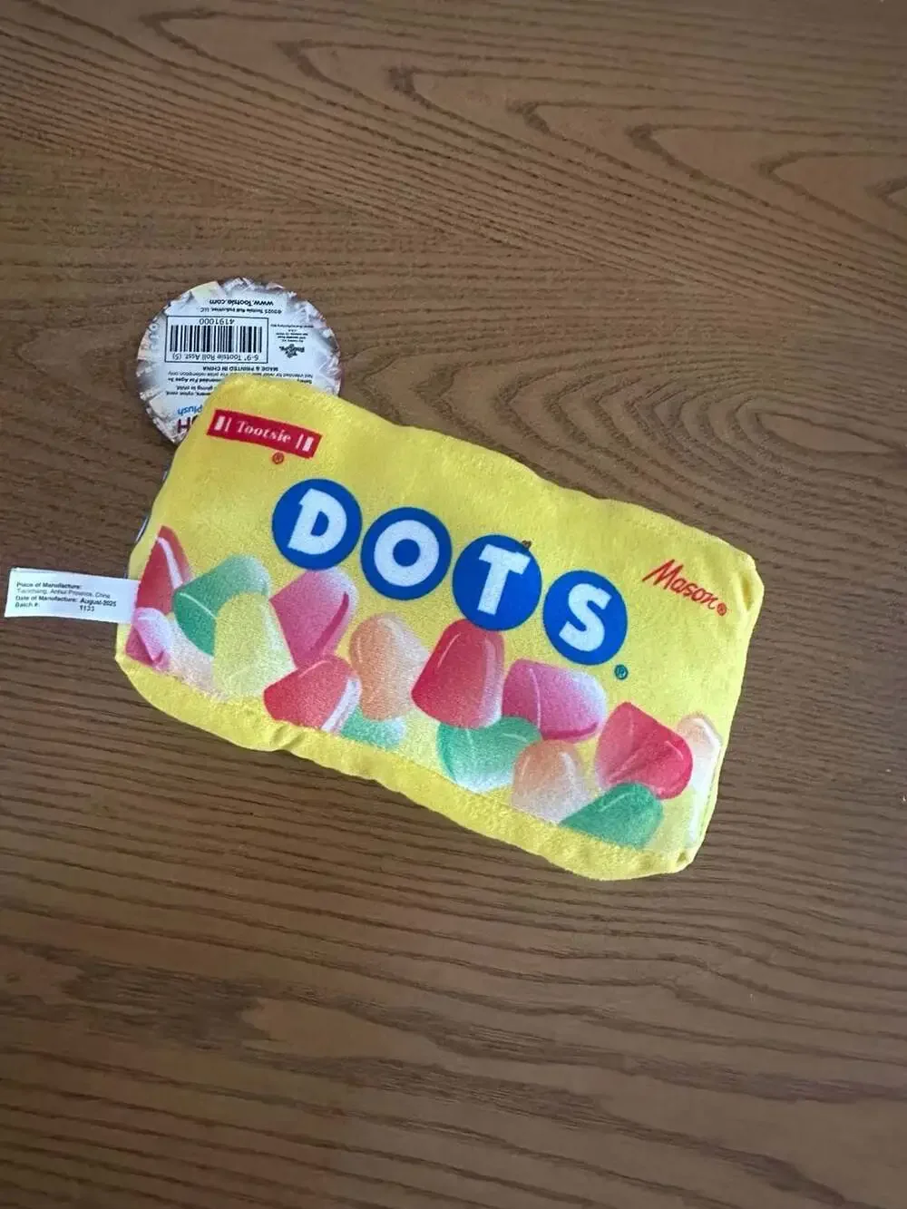 Sweet Plush Dots Candy Gumdrops Branded Stuffed Toy Pillow